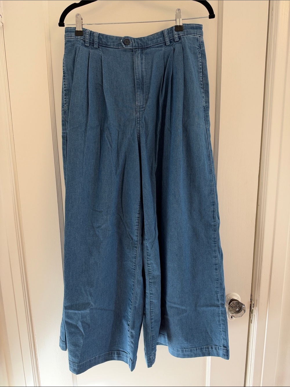 DÔEN X GAP High Waisted Wide Leg Denim Trousers